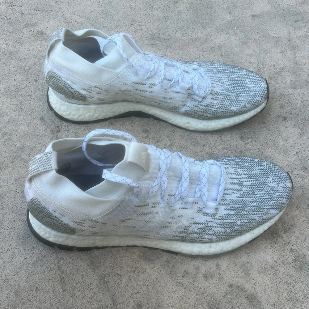 Adidas PureBoost RBL 'Raw White Grey' Men's Sneakers Size 10.5